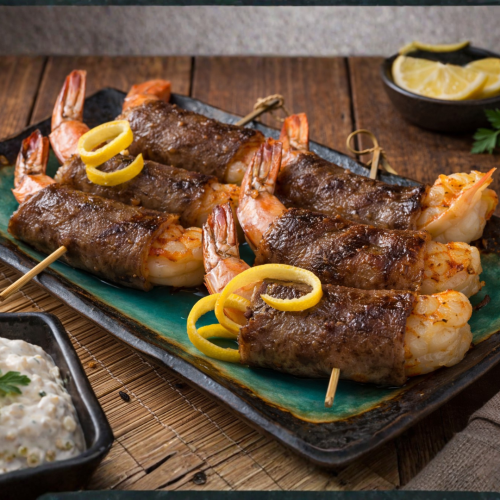 Golden Flame Skewers