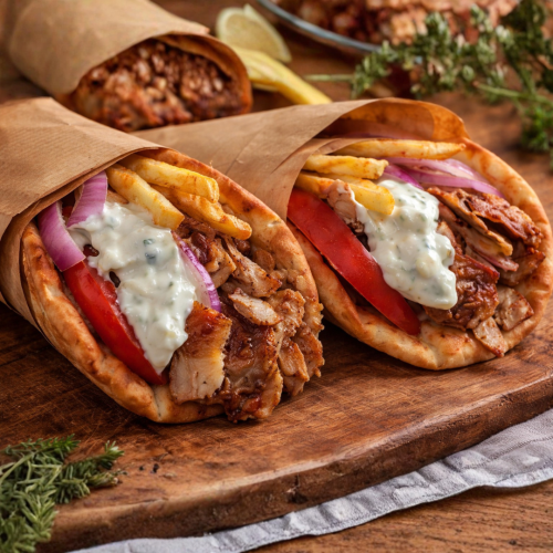 Golden Loaded Chicken Shawarma Delight